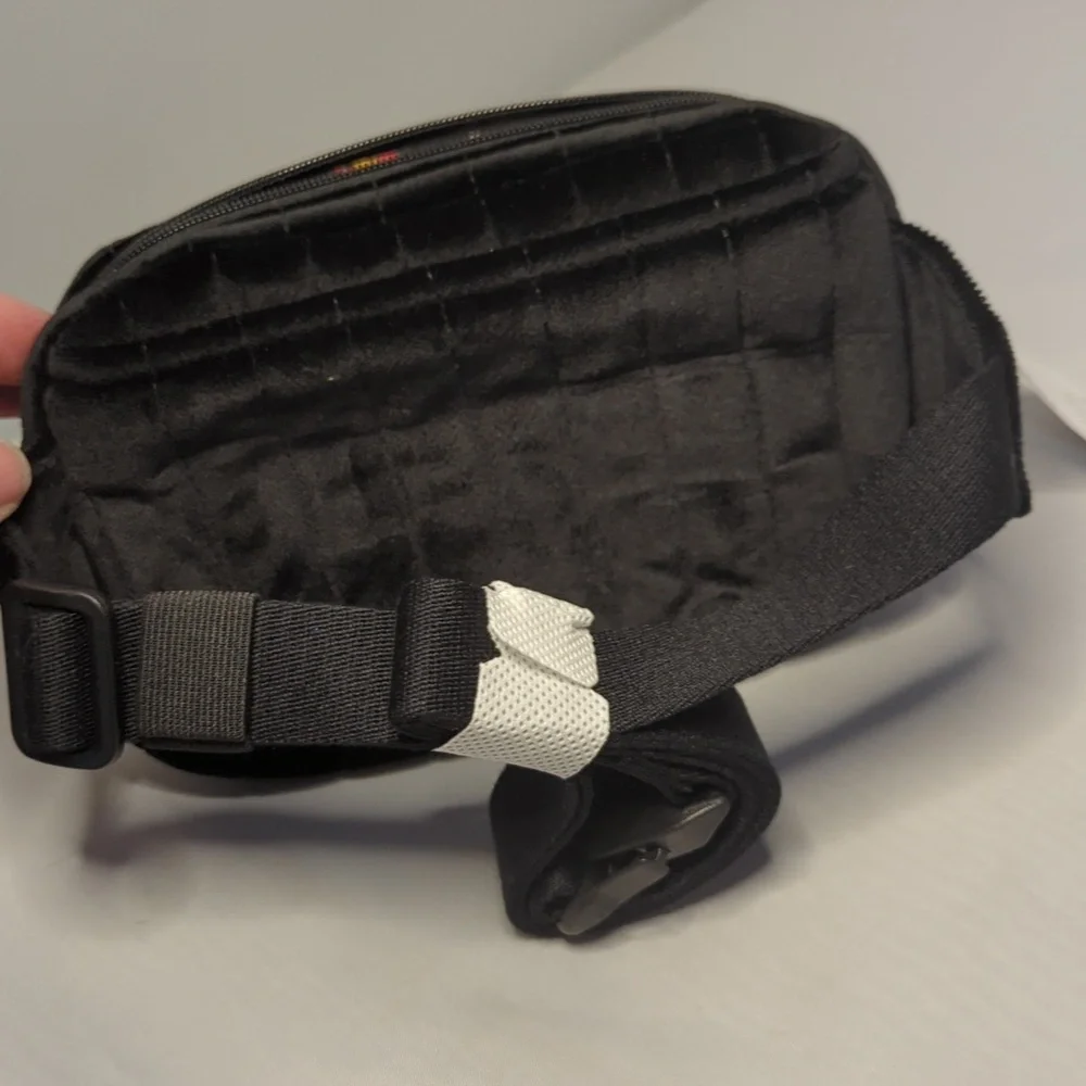 Vera Bradley Black Velvet Mini Belt Bag Sling Crossbody